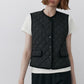 Goose down warm & cozy diamond-quilted vest | 2 color