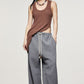 Cotton bracket silhouette drawstring pants | 3 color