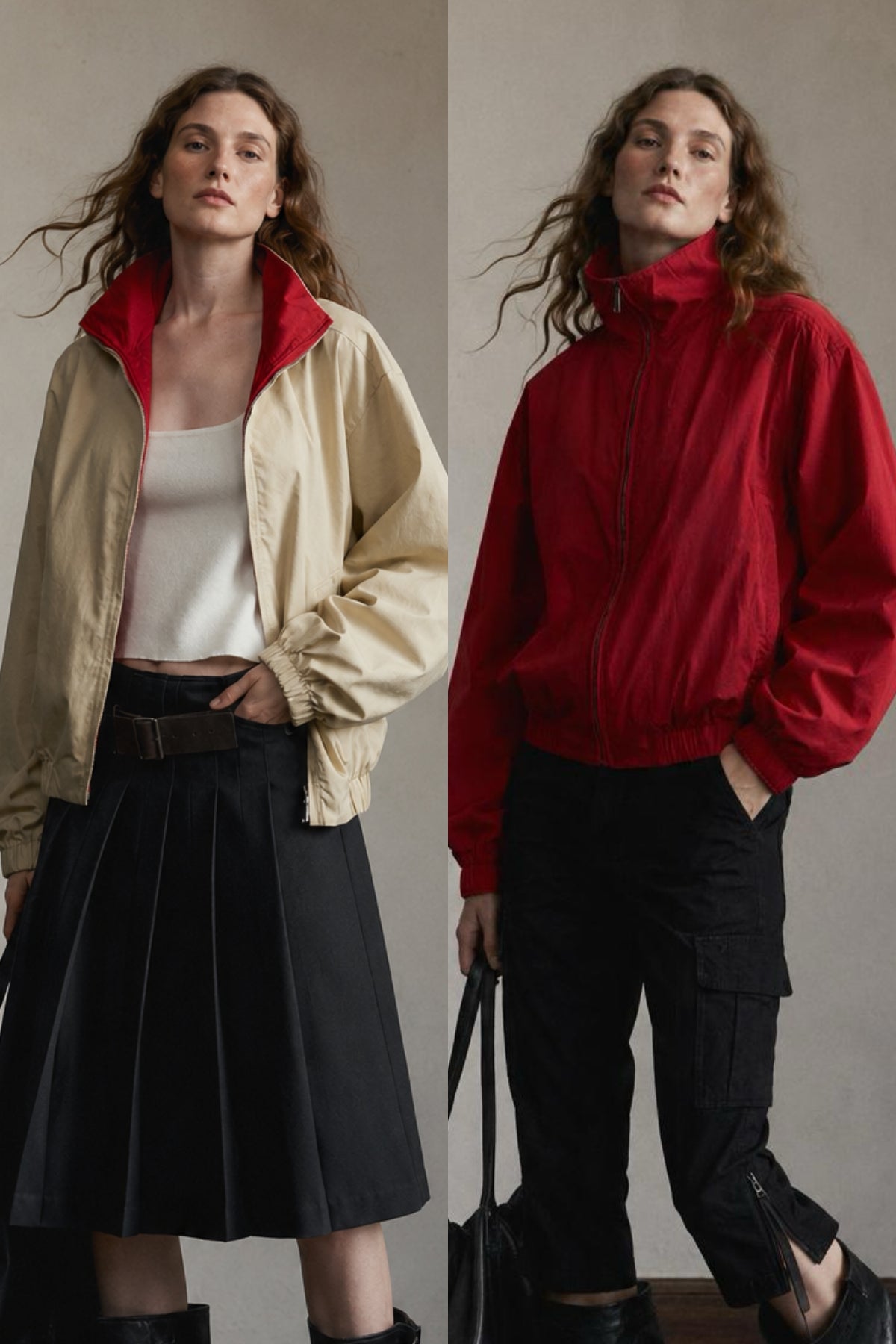 Reversible bomber jacket | 2 color