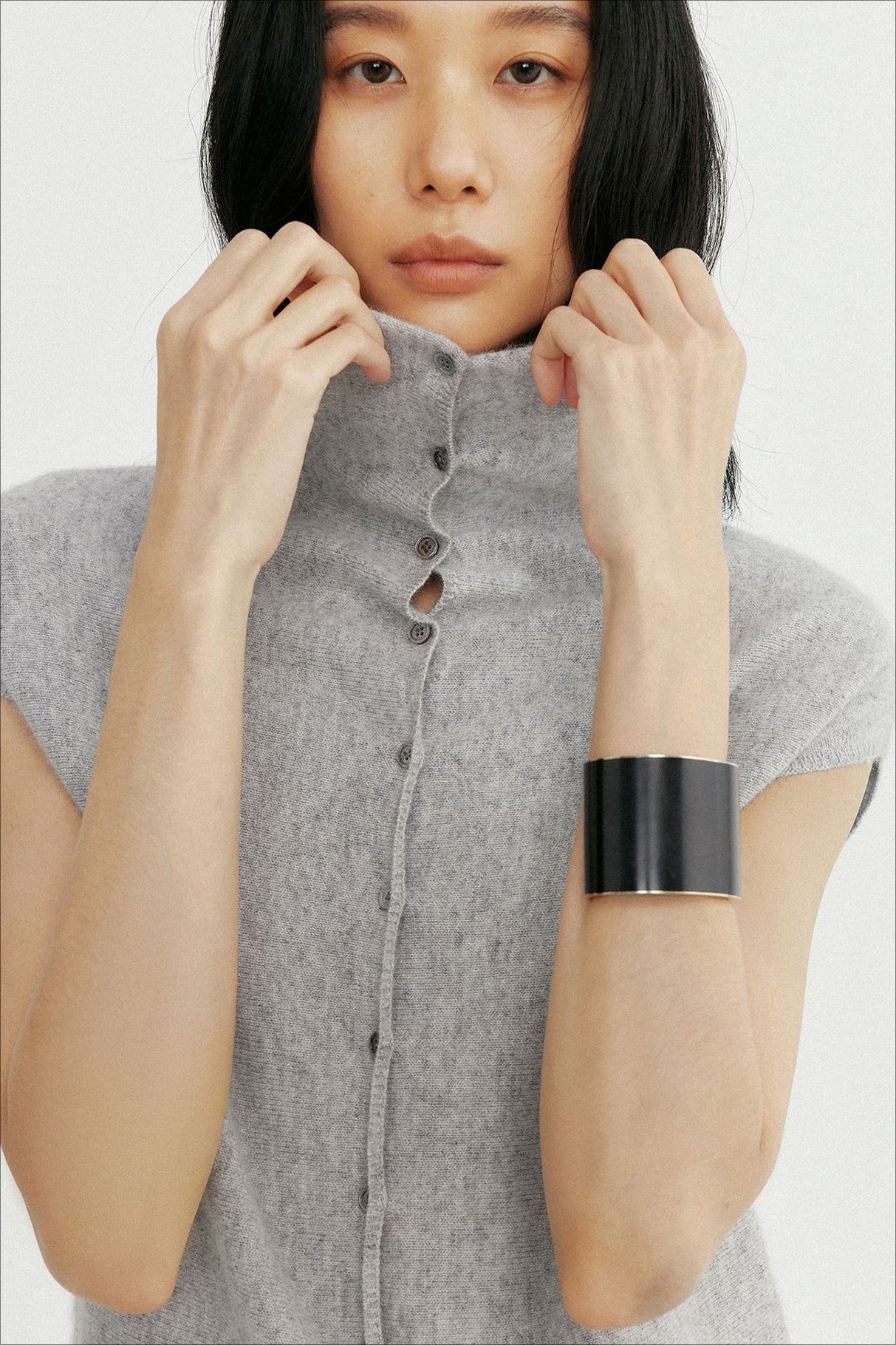 Wool containing lightweight soft knit top and scarf | 3 color