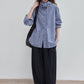 Cotton blend cocoon shape lace waist loose pants | 5 color