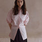 100% cotton gathered waist chic shirt | 3 color