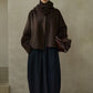 100% wool collarless minimalist design jacket | 3 color