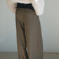 Chic herringbone texture wide-leg pants | 3 color