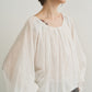 100% cotton semi-sheer blouse | 4 color