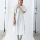 100% cotton bubble sleeves relaxed-fit dress | 4 color