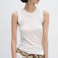 High twist cotton slightly sheer tank | 2 color