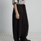 Relaxed balloon silhouette wide leg pants | 4 color