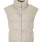 Quilted stand collar down jacket vest |  2 color