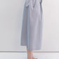 Cotton blend relaxed fit 7/8 pants | 4 color