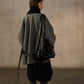 Wool blend loose-fit batwing silhouette jacket | 2 color
