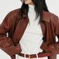 Cool edge vintage-style PU jacket | 2 color