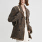 Wool blend retro-style tweed jacket