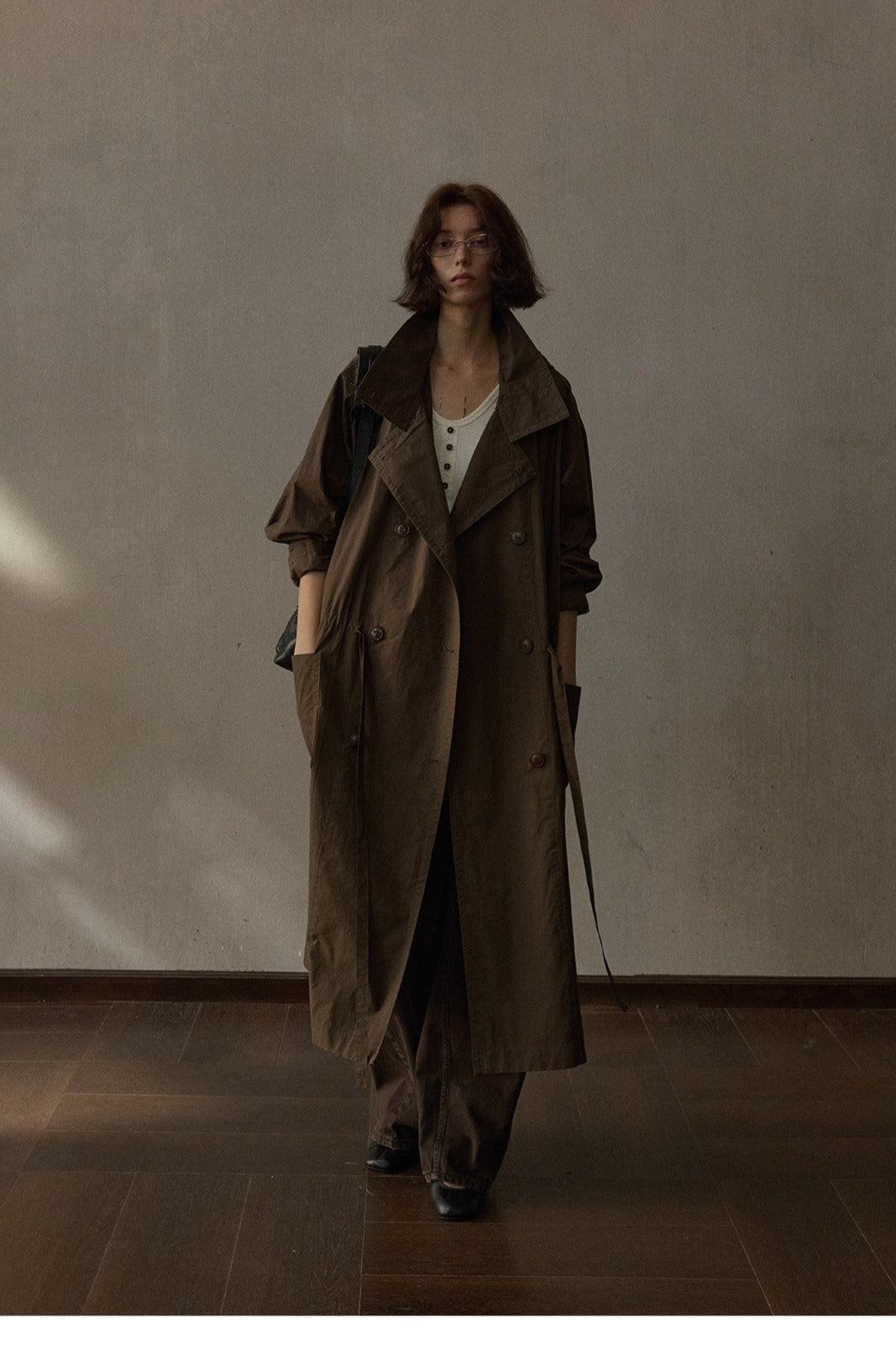 Lightweight cotton trench coat | 3 color