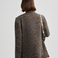 Chaqueta de tweed estilo retro en mezcla de lana