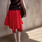 "Ohmi Bleach" cotton handkerchief-style midi skirt | 3 color