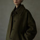 Wool riched structured silhouette mid-length coat | 3 color