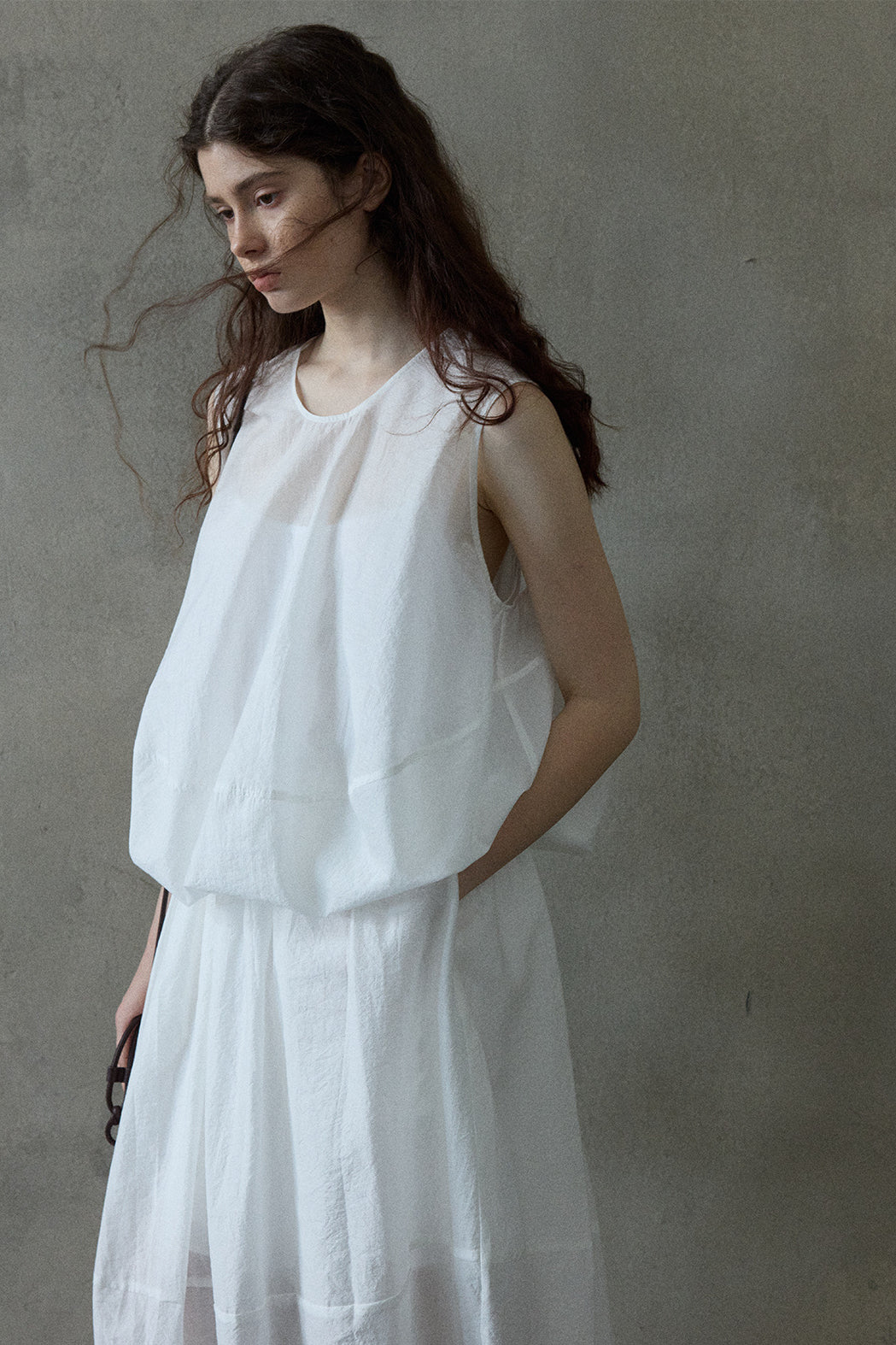 Cotton blend bud-shape light vest | 3 color