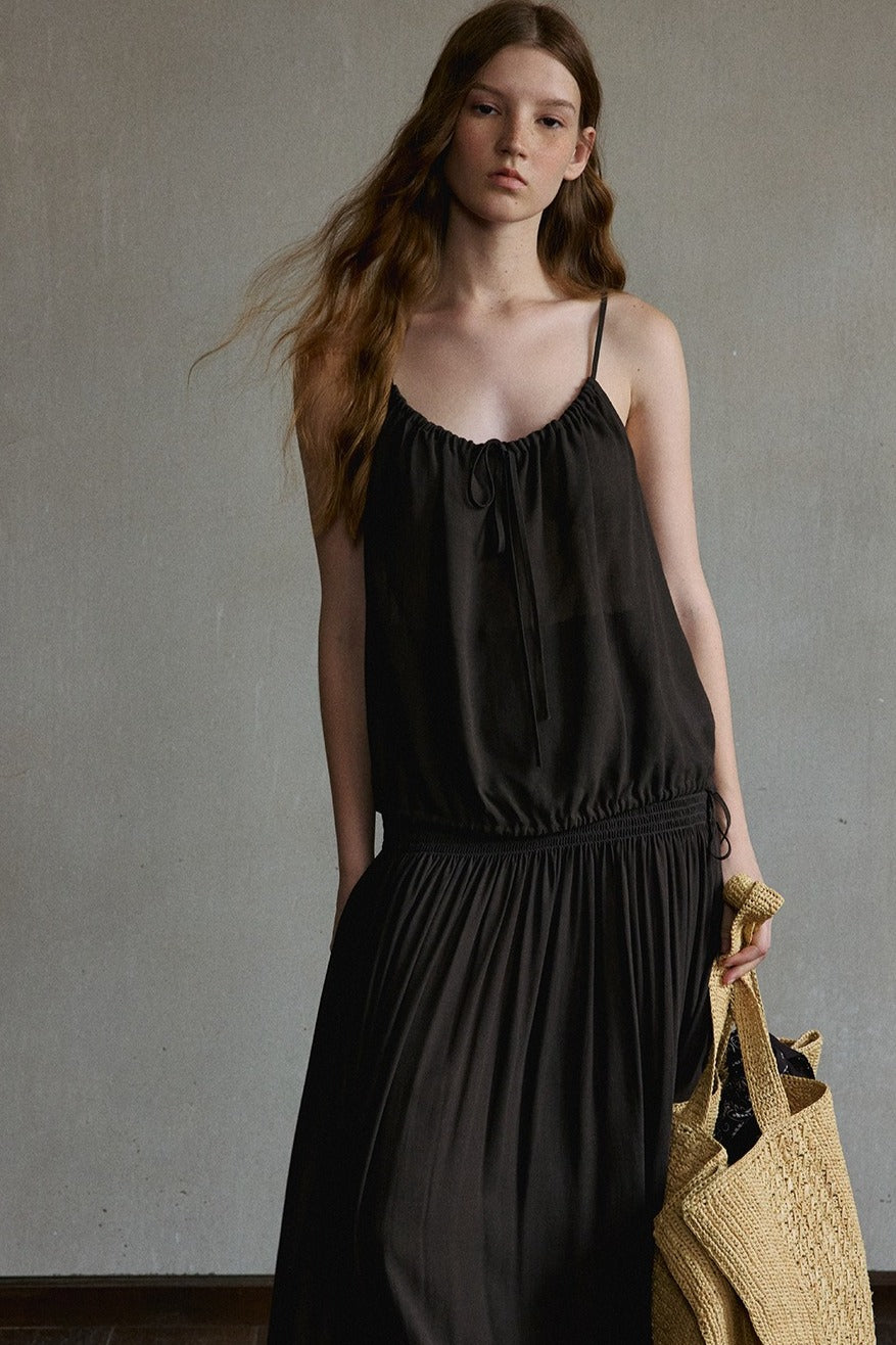 Sheer viscose double-layer camisole | 3 color