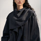 Romantic scarf collar mid-length trench coat | 2 color