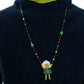 Hand-crocheted plush pendant necklace | 2 color