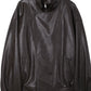 PU blend sleek panel retro style jacket | 2 color
