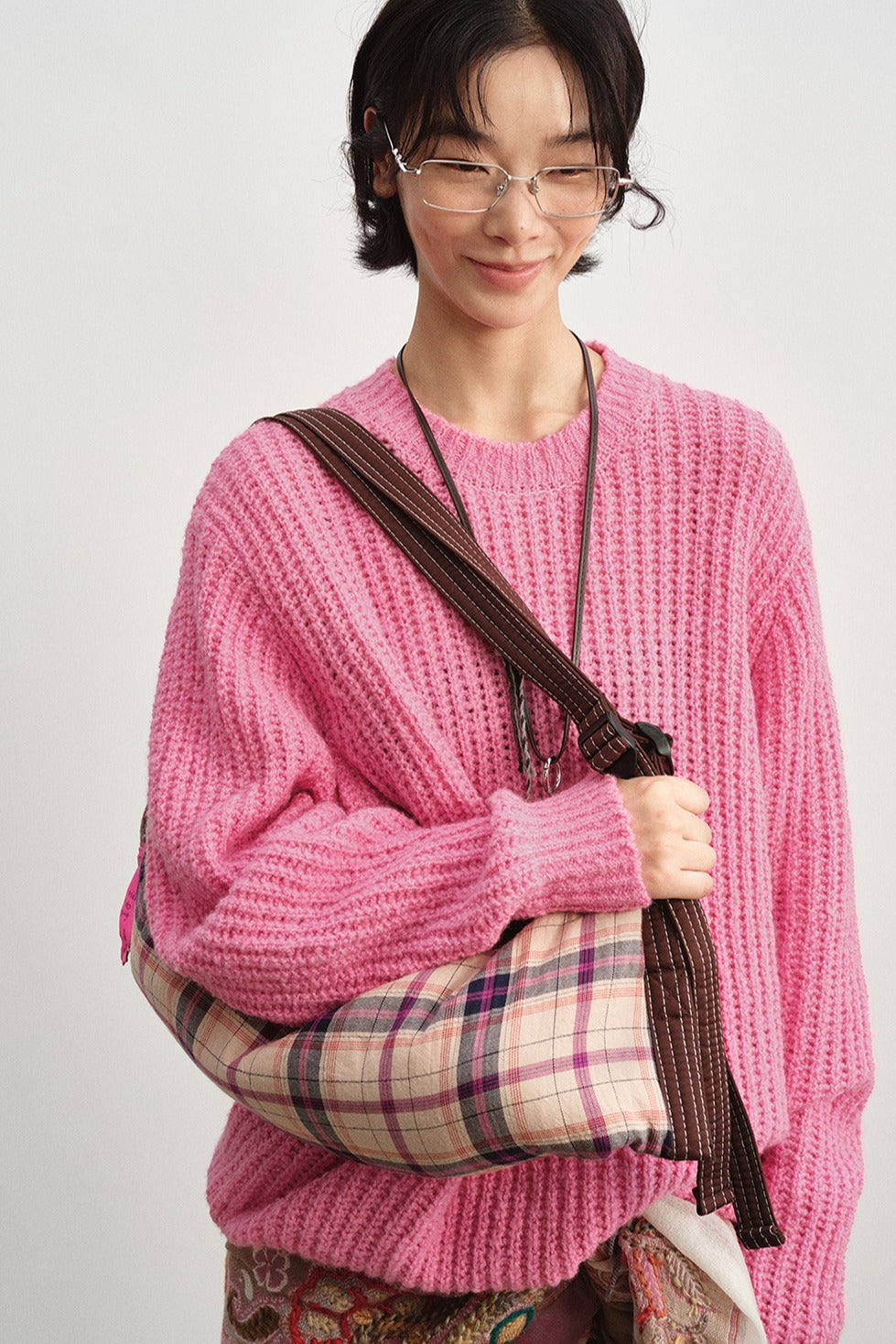 Wool riched chunky knit texture sweater | 3 color