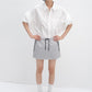100% cotton chic shirt with rolled-up sleeves | 4 color