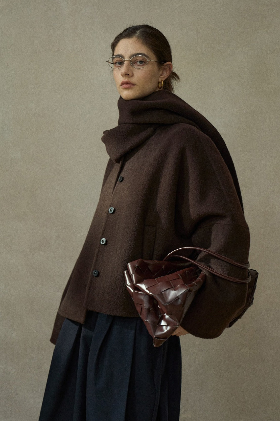 Bufanda acogedora 100% lana con bolsillo | 6 colores