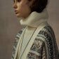 Wool blend loose-fit jacquard cardigan | 2 color