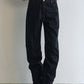 100% cotton adjustable back waist silhouetted jeans | 2 color
