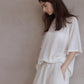 Wool blend relaxed fit raglan sleeves T-shirt | 3 color