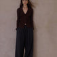 Lightweight thin wide-leg drape casual pants | 2 color