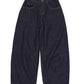 Cotton blend vintage style balloon-fit jeans | 2 color