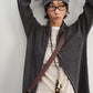 Wool blend slouchy fit dual-zip cardigan | 8 color