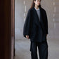 100% wool soft-touch large lapel jacket