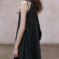 Irregular hem V-neck flowy dress | 2 color