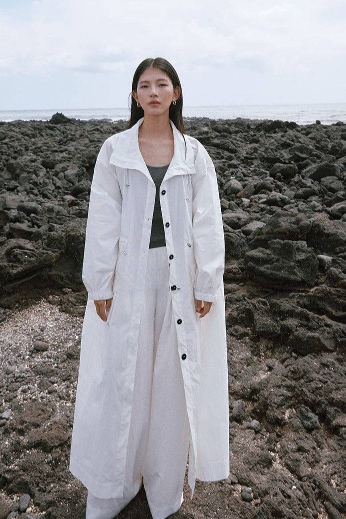 Cotton-nylon lightweight trench | 3 color