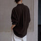 Lyocell blend matte finish drape shirt | 5 color