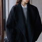 100% wool soft-touch large lapel jacket