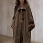 Cotton blend relaxed-fit corduroy coat | 2 color