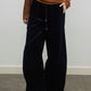 100% cotton wide-leg scythe-shape corduroy pants | 5 color