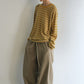 Cotton blend ultra-relaxed patchwork banana silhouette pants | 5 color