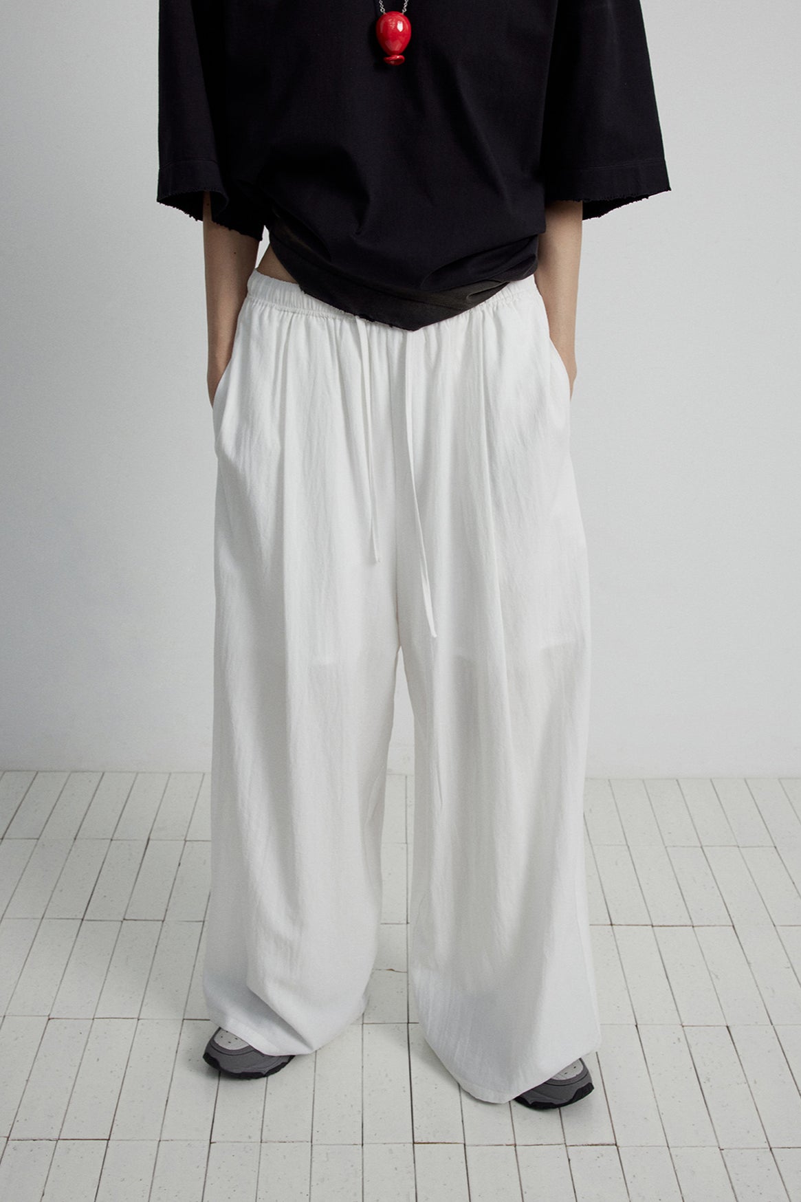 Lyocell casual wide leg pants | 4 color