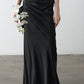 Cotton blend twisted waist A-line skirt | 3 color