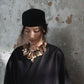 Crackle-glaze texture slant opening wrap jacket | 2 color