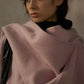 Wool-silk-angora double-faced jacket scarf collar | 4 color