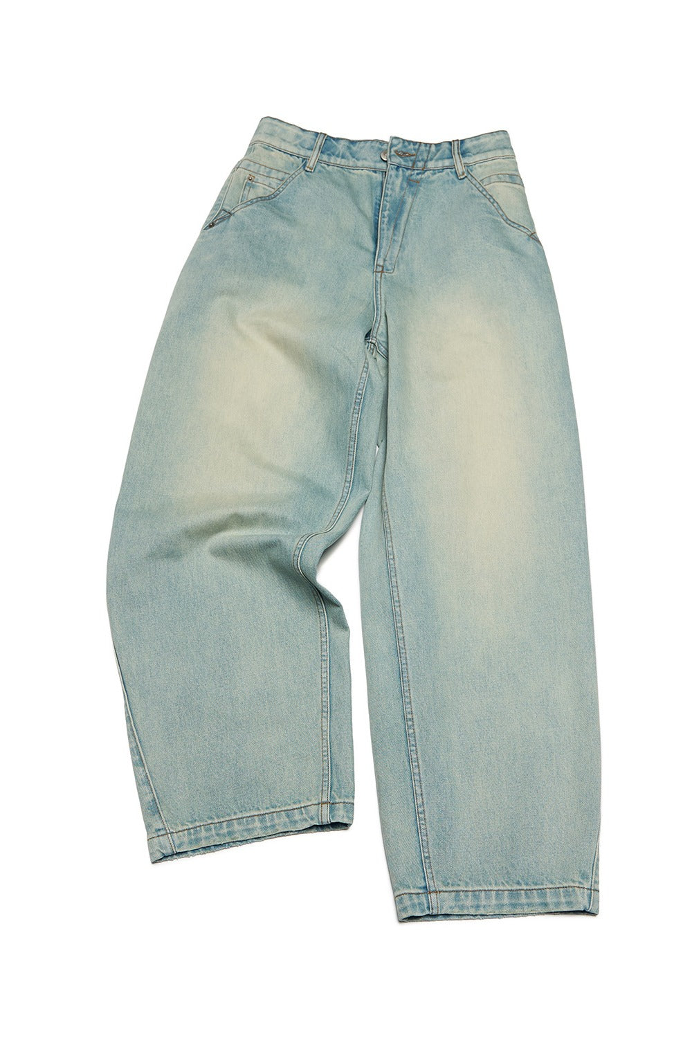 Jean ample style baggy 100% coton | 2 couleurs