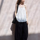 Cotton blend linen relaxed-fit pants | 3 color