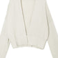 Large V-neck buttoned waist sweater | 2 color